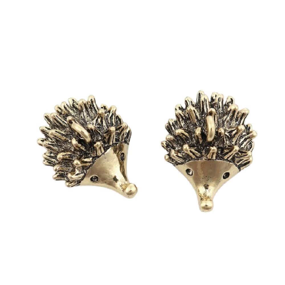 1416 5PC Antiqued Bronze Color Animal Alloy Hedgehog Charms Pendants